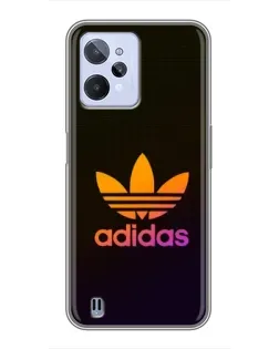 Чехол для Realme C31 с картинкой «Градиент Adidas»