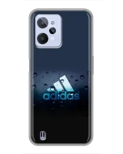 Чехол для Realme C31 с картинкой «Adidas Water Drops»