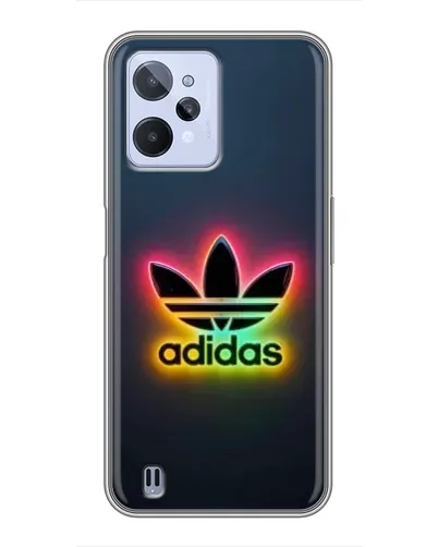 Чехол для Realme C31 с картинкой «Неоновый Adidas»