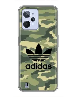 Чехол для Realme C31 с картинкой «Милитари стиль Adidas»