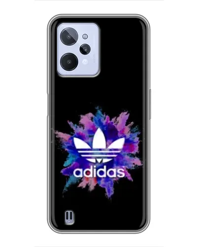Чехол для Realme C31 с картинкой «Взрыв красок Adidas»