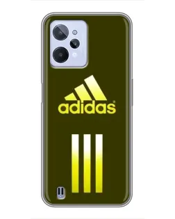 Чехол для Realme C31 с картинкой «Оливковый градиент Adidas»