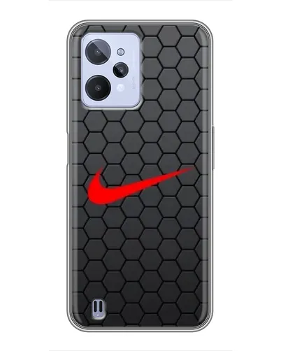 Чехол для Realme C31 с картинкой «Nike — карбоновая сетка» Чехол для Realme C31 с картинкой «Nike — карбоновая сетка»