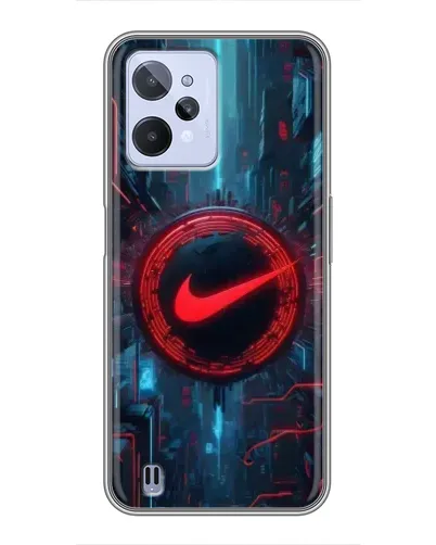 Чехол для Realme C31 с картинкой «Техногенный стиль Nike» Чехол для Realme C31 с картинкой «Техногенный стиль Nike»