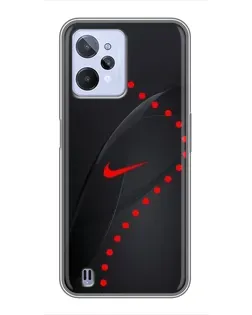 Чехол для Realme C31 с картинкой «Абстрактный дизайн Nike»