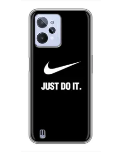 Чехол для Realme C31 с картинкой «Классический принт Nike»