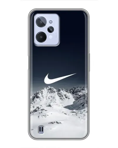 Чехол для Realme C31 с картинкой «Nike — зимние горы» Чехол для Realme C31 с картинкой «Nike — зимние горы»