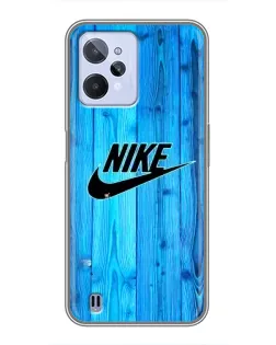 Чехол для Realme C31 с картинкой «Голубое дерево Nike»