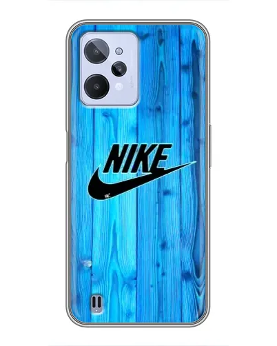 Чехол для Realme C31 с картинкой «Голубое дерево Nike» Чехол для Realme C31 с картинкой «Голубое дерево Nike»