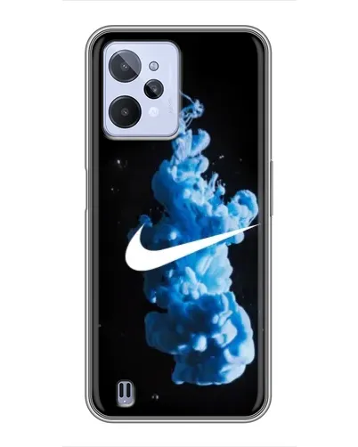 Чехол для Realme C31 с картинкой «Nike и синий дым» Чехол для Realme C31 с картинкой «Nike и синий дым»