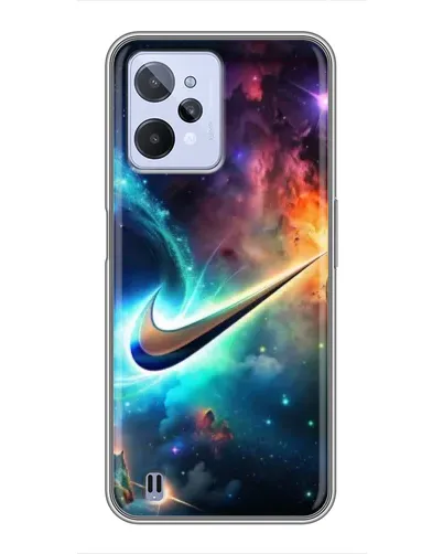 Чехол для Realme C31 с картинкой «Космический Nike Swoosh» Чехол для Realme C31 с картинкой «Космический Nike Swoosh»