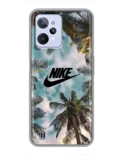 Чохол для Realme C31 з картинкою «Тропічний принт Nike»