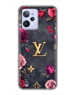 Чохол для Realme C31 з картинкою «Квітковий Louis Vuitton»