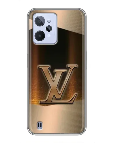 Чохол для Realme C31 з картинкою «LV — золоте сяйво»