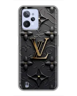 Чохол для Realme C31 з картинкою «Шкіряна текстура LV»