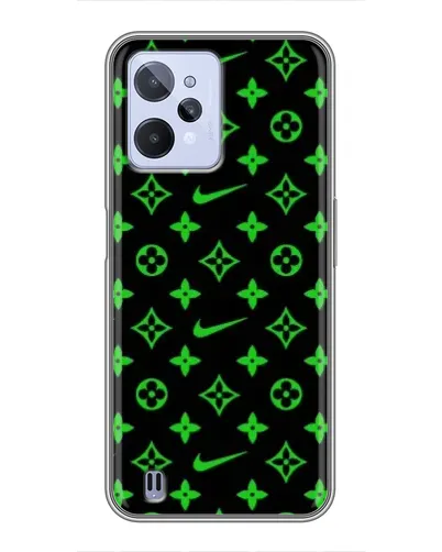 Чохол для Realme C31 з картинкою «Неоновий принт LV»