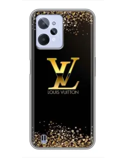 Чохол для Realme C31 з картинкою «LV — золоті іскри»