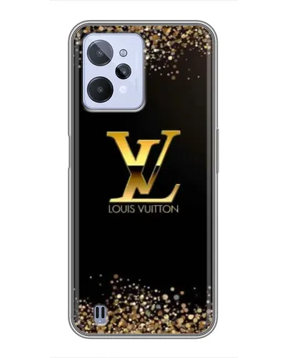 Чохол для Realme C31 з картинкою «LV — золоті іскри»