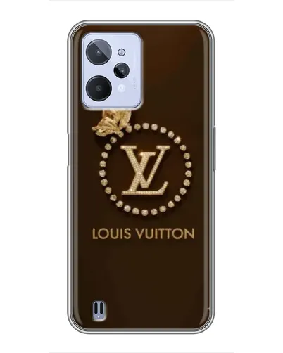Чохол для Realme C31 з картинкою «LV — золота печатка»