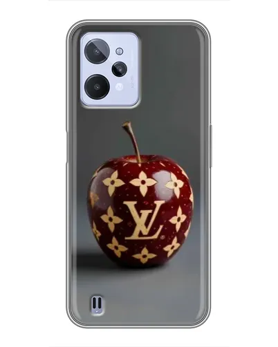 Чохол для Realme C31 з картинкою «Червоне яблуко LV»