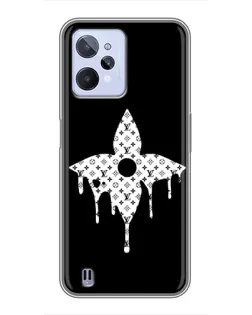 Чохол для Realme C31 з картинкою «Квіткова монограма»