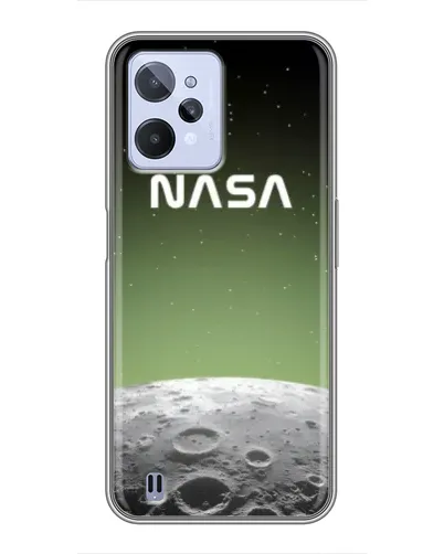 Чехол для Realme C31 с картинкой «NASA — лунный градиент» Чехол для Realme C31 с картинкой «NASA — лунный градиент»