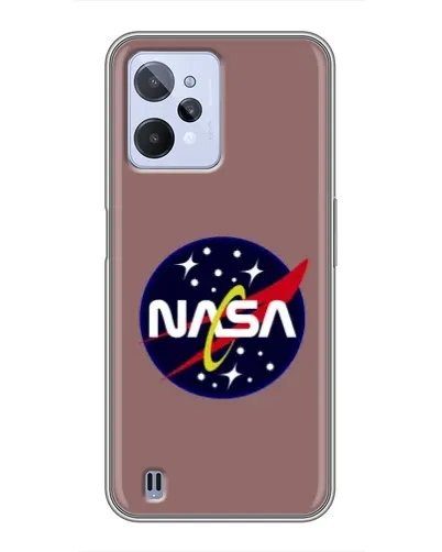 Чехол для Realme C31 с картинкой «NASA — ретро космос» Чехол для Realme C31 с картинкой «NASA — ретро космос»