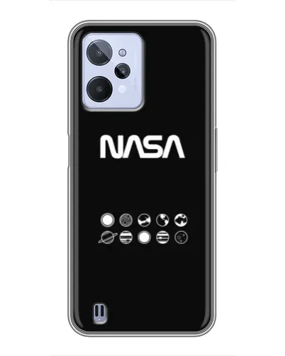 Чехол для Realme C31 с картинкой «NASA — технический принт» Чехол для Realme C31 с картинкой «NASA — технический принт»