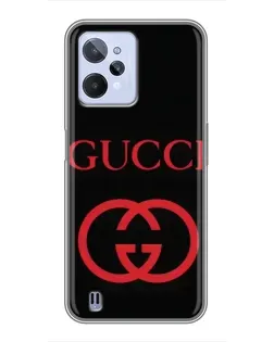 Чохол для Realme C31 з картинкою «Gucci — червоний логотип»