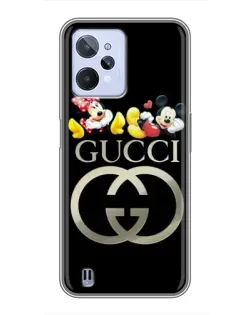 Чохол для Realme C31 з картинкою «Gucci — герої Disney»