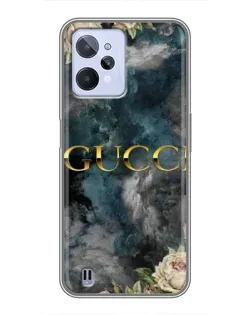 Чохол для Realme C31 з картинкою «Абстрактні квіти Gucci»
