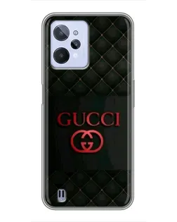 Чохол для Realme C31 з картинкою «Gucci — стьобаний чорний»