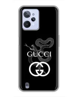 Чохол для Realme C31 з картинкою «Gucci — срібна змія»