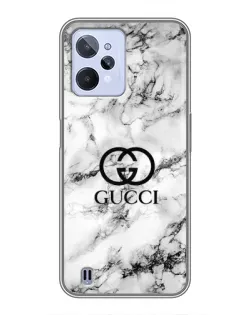 Чохол для Realme C31 з картинкою «Gucci — мармуровий шик»