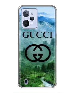 Чохол для Realme C31 з картинкою «Gucci — гірський пейзаж»