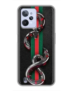 Чохол для Realme C31 з картинкою «Gucci — змія на смузі»