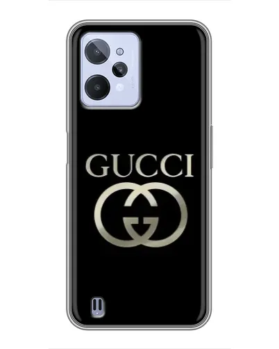 Чехол для Realme C31 с картинкой «Gucci — золото на черном» Чехол для Realme C31 с картинкой «Gucci — золото на черном»