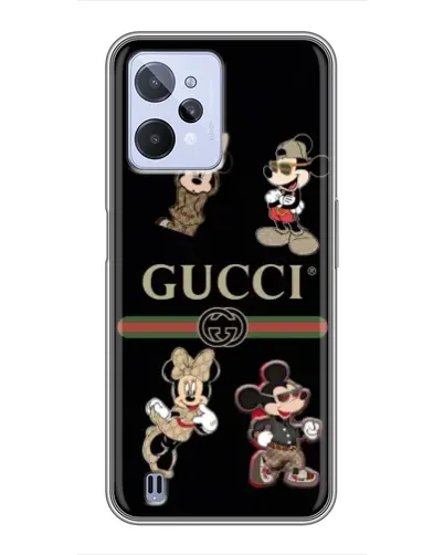 Чехол для Realme C31 с картинкой «Gucci — герои Disney и монограмма» Чехол для Realme C31 с картинкой «Gucci — герои Disney и монограмма»