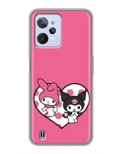 Чохол для Realme C31 з картинкою «Kuromi та My Melody» Чохол для Realme C31 з картинкою «Kuromi та My Melody»