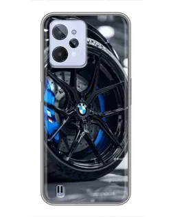 Чохол для Realme C31 з картинкою «Колесо BMW зблизька»