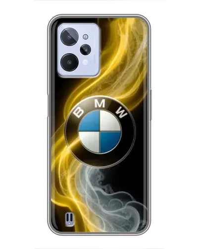 Чохол для Realme C31 з картинкою «Золотистий дим BMW» Чохол для Realme C31 з картинкою «Золотистий дим BMW»