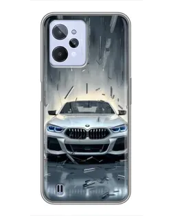 Чохол для Realme C31 з картинкою «BMW у світлі фар»
