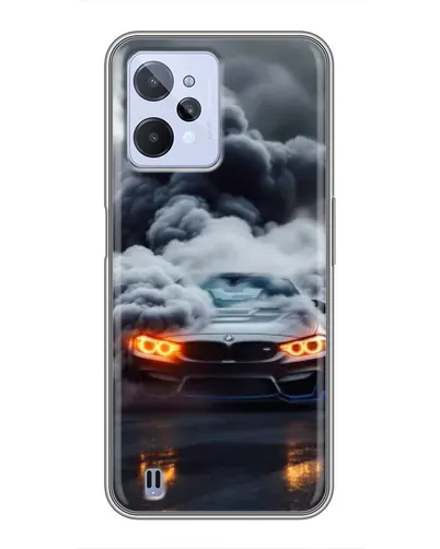 Чохол для Realme C31 з картинкою «BMW у диму» Чохол для Realme C31 з картинкою «BMW у диму»
