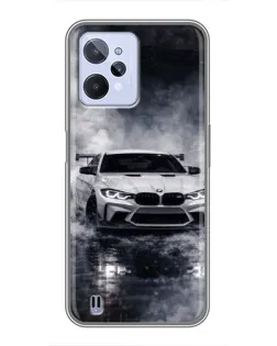 Чохол для Realme C31 з картинкою «BMW крізь туман»