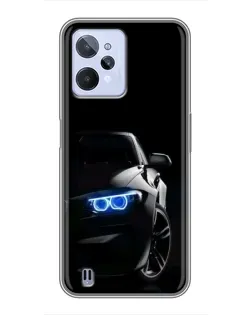 Чохол для Realme C31 з картинкою «BMW — нічний погляд»
