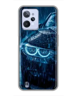 Чохол для Realme C31 з картинкою «BMW під дощем»