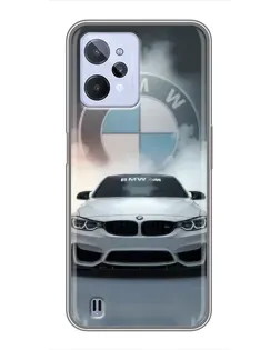 Чохол для Realme C31 з картинкою «BMW в білому диму»