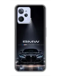 Чохол для Realme C31 з картинкою «BMW крізь нічне місто»