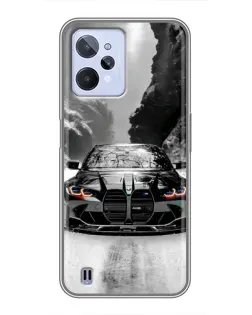 Чохол для Realme C31 з картинкою «BMW — акварельний дрифт»