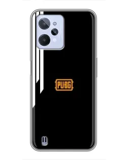 Чехол для Realme C31 с картинкой «PUBG — вертикальные линии»
